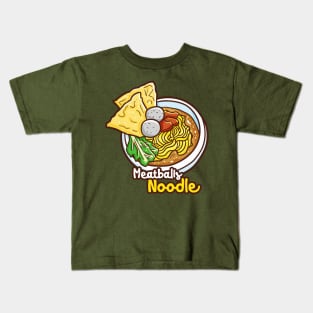 Meatballs Noodle Kids T-Shirt